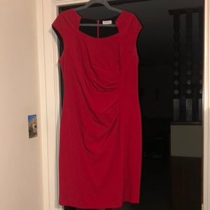Calvin Klein red dress. Size 14W.